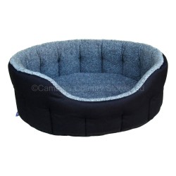 P&L Oval Bolster Drop Front Fleece Lined Softee Bed